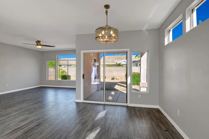 DINING ROOM AND LIVING ROOM TO BACK YARD
