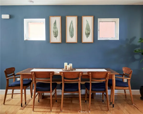 open dining room area