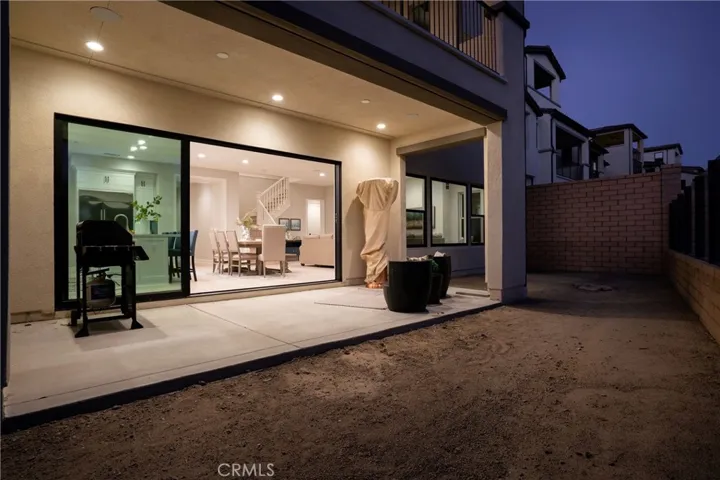 Outdoor Living Space with custom LED lighting throughout ENTIRE house