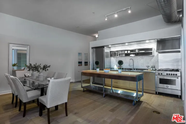 Dining area and kitchen