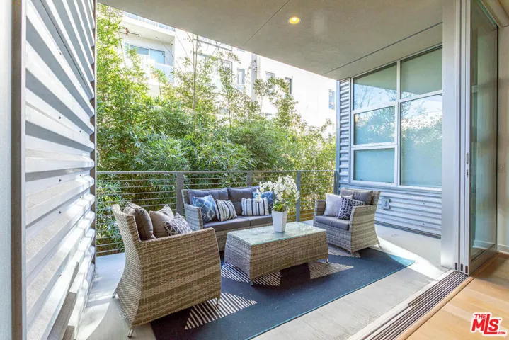 Peaceful outdoor patio