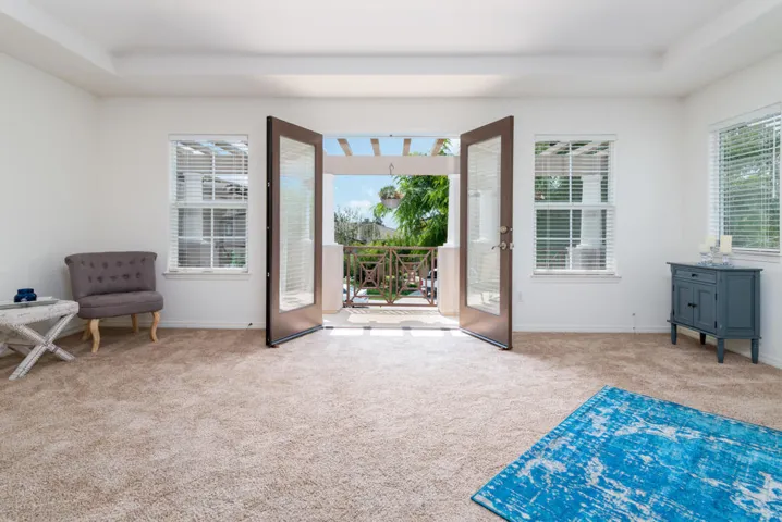 French Doors Lead to Balcony