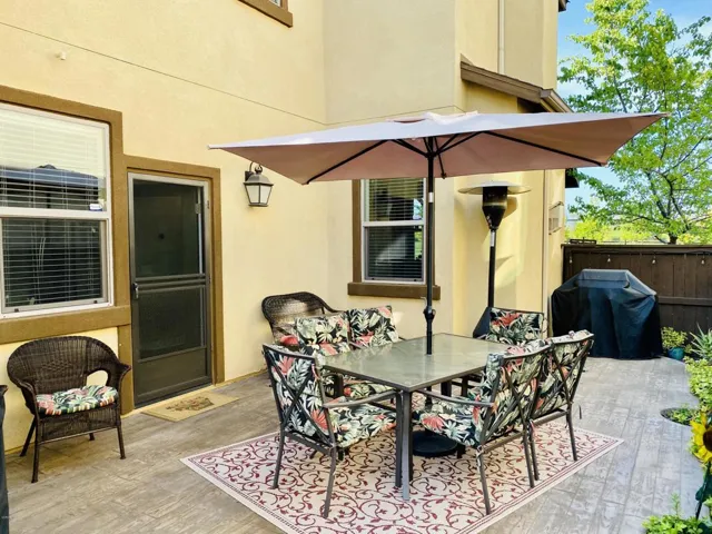 Stamped-concrete sundeck