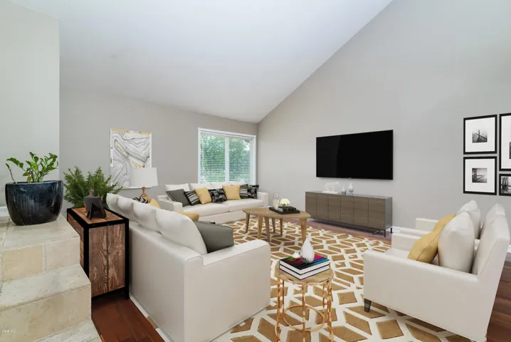 Cathedral Ceiling in Living Room