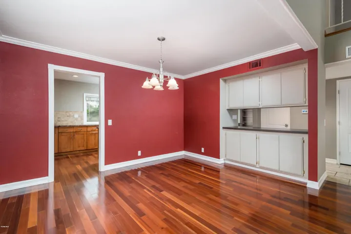 Dining Rm has Built in Buffet
