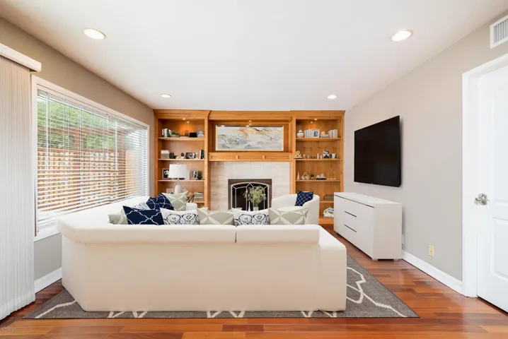 Family Room is Light and Bright