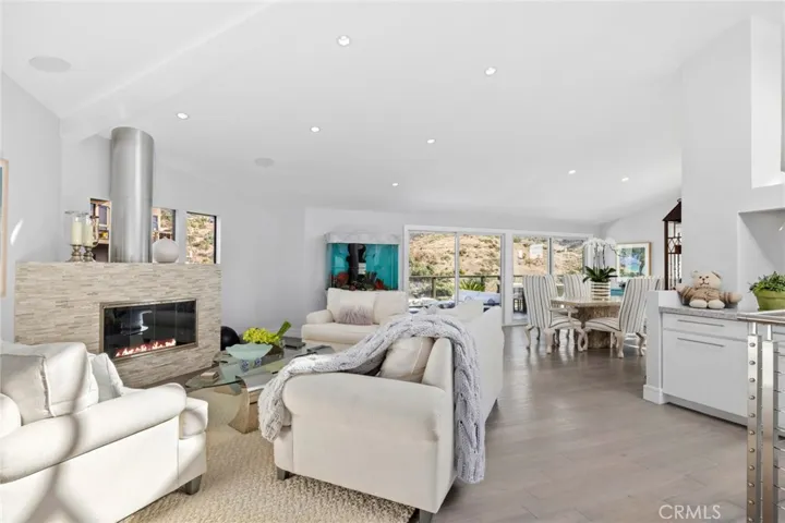 Spectacular main floor inside with soaring ceilings.