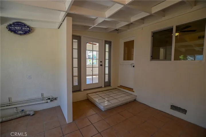 Inside laundry room