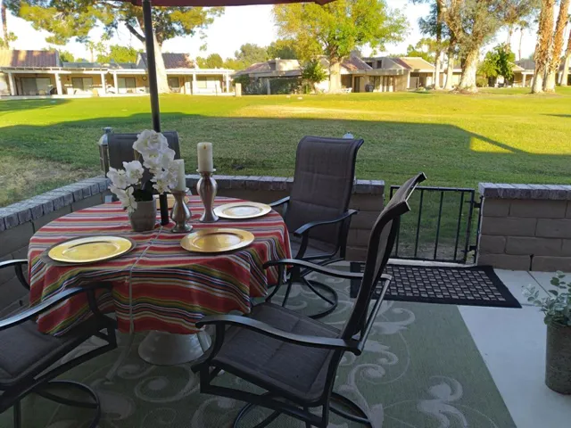 West Facing Patio
