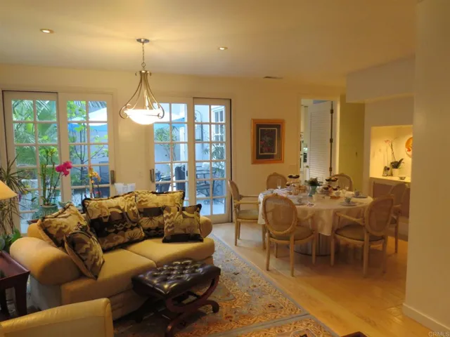 Another look from the family/dining area to the garden patio.