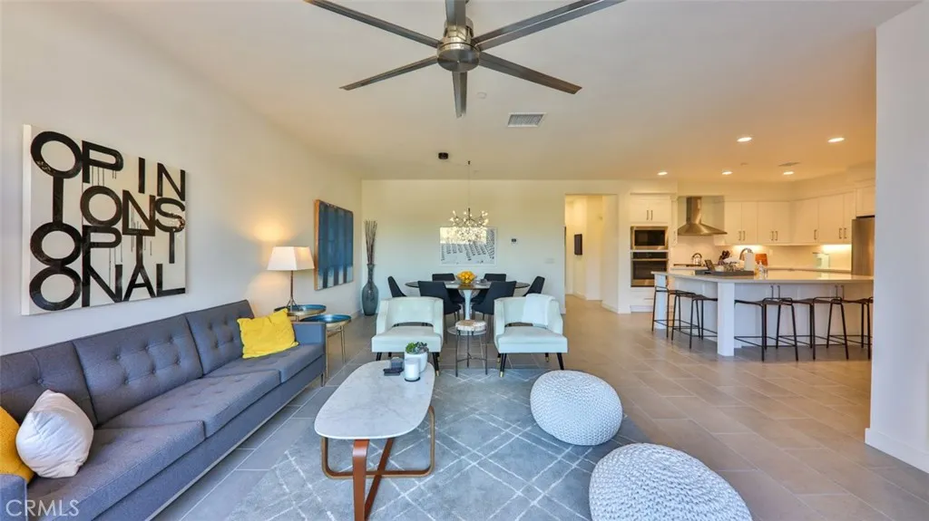Living room off of kitchen.