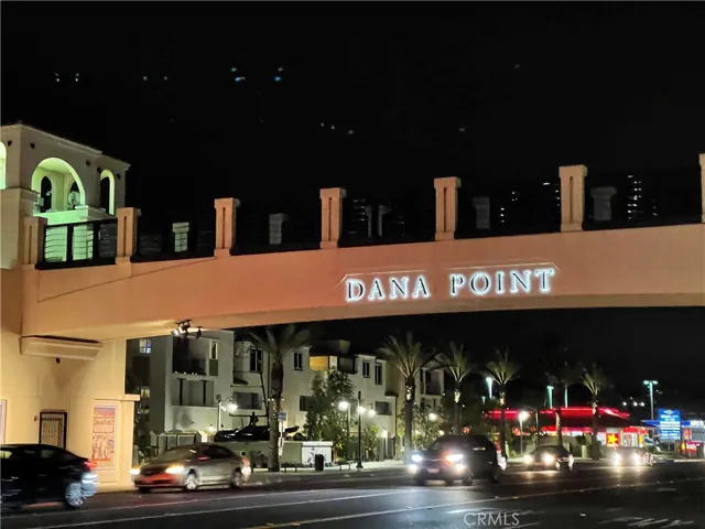 Located in the beachy town of Dana Point.  This pedestrian bridge a safe and convenient way to cross PCH from the South Cove community.  The bridge can be accessed by stairs and elevator.