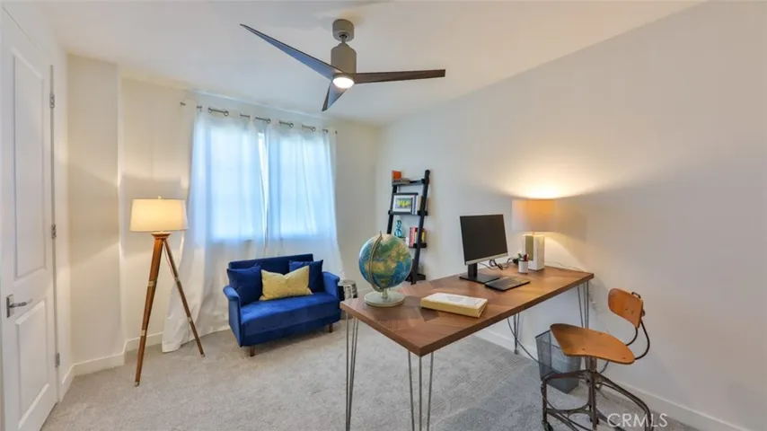 3rd bedroom/study. Twin pull out and walk in closet.