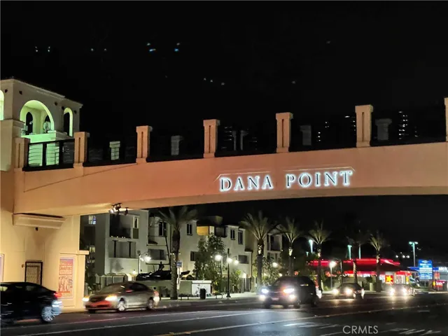 Located in the beachy town of Dana Point.  This pedestrian bridge a safe and convenient way to cross PCH from the South Cove community.  The bridge can be accessed by stairs and elevator.