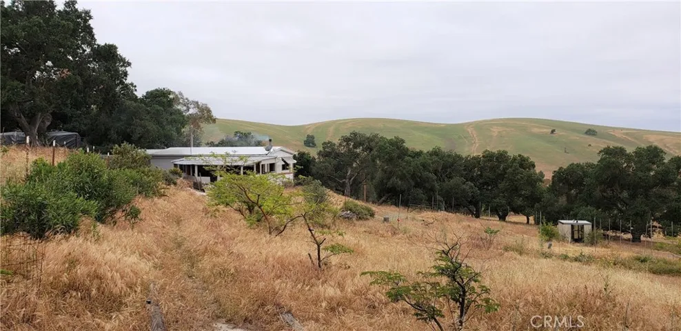 Home perched on the hillside
