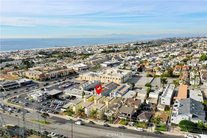 Approximately a half mile from the sand at Hermosa Beach