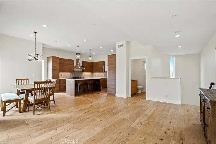 Great room with convenient powder room