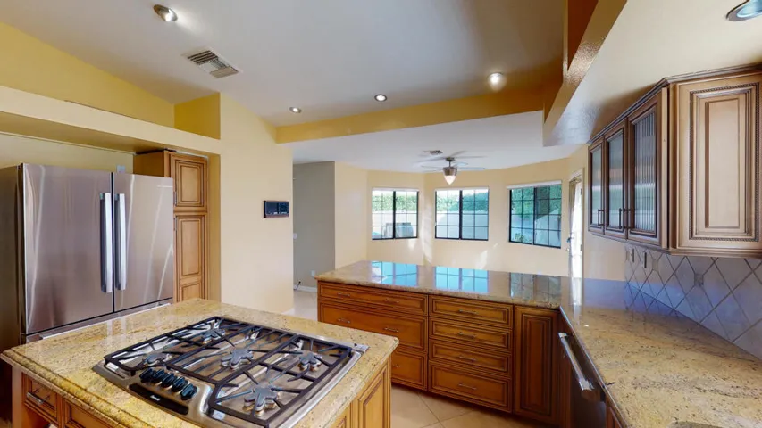 Center island and Breakfast Bar