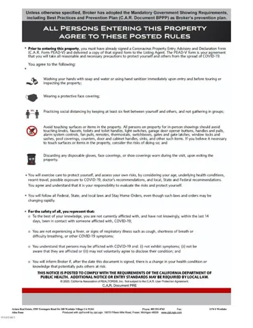 Posted Rules 1