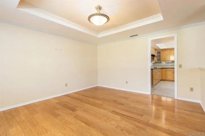 Formal dining room off of butler's pantry into kitchen.