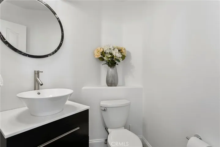 Completely remodeled downstairs half bath.