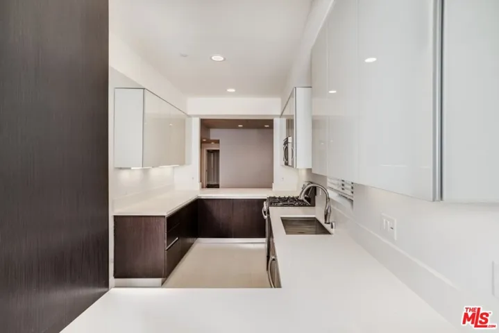 Kitchen looking towards den/office area