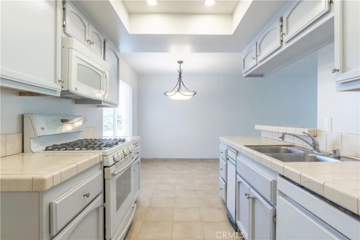 view of kitchen and dining area
