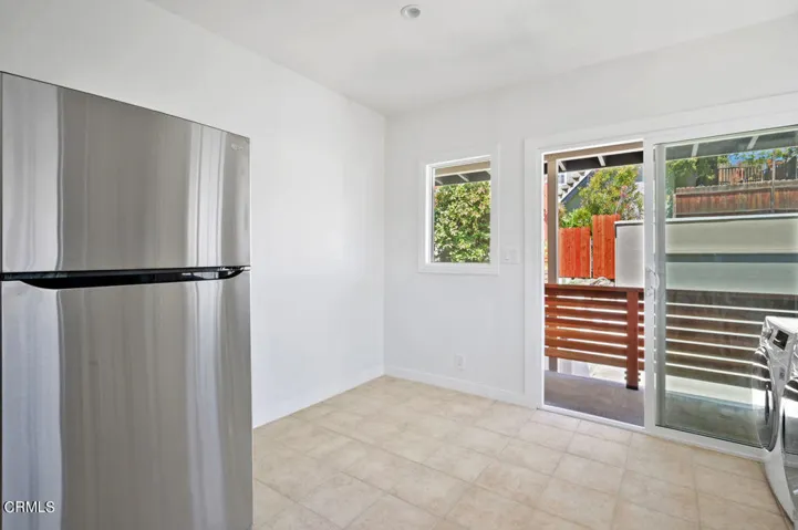door to backyard