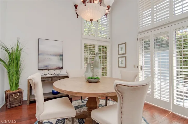 Love the space and light in this formal dining room.