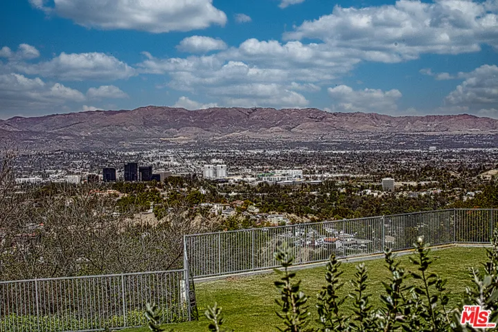 City + mountain vistas