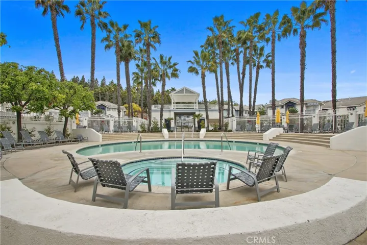 The large Coronado community recreation area with sparkling pool & spa. Plenty of room to enjoy and space yourself from others if desired.