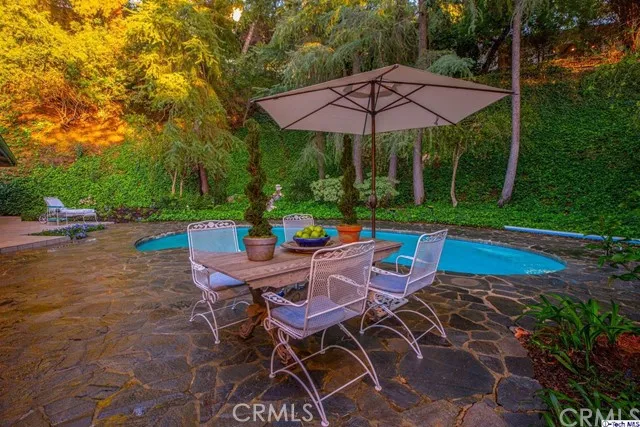 Backyard Dining Twilight