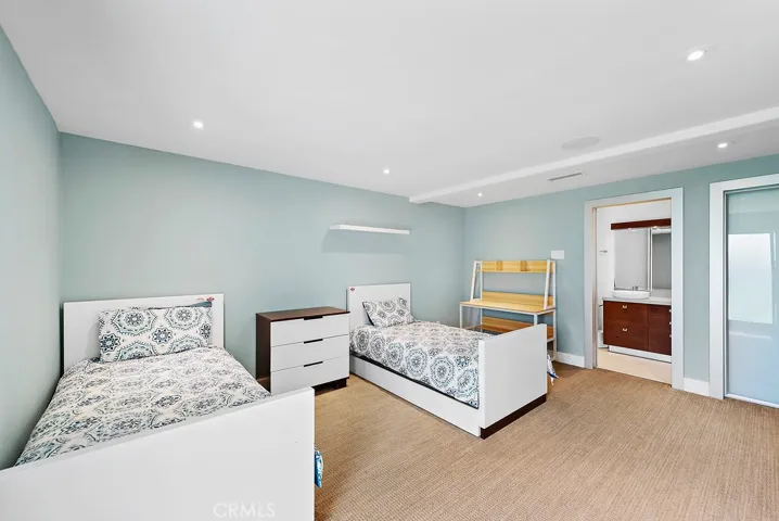 This is the lower bedroom (ground level).
