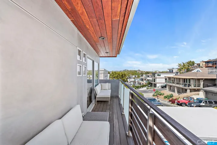 This is the upstairs bedroom deck.
