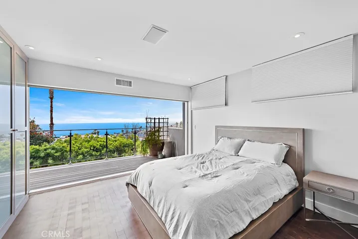 This is the master bedroom, including the gorgeous ocean views.
