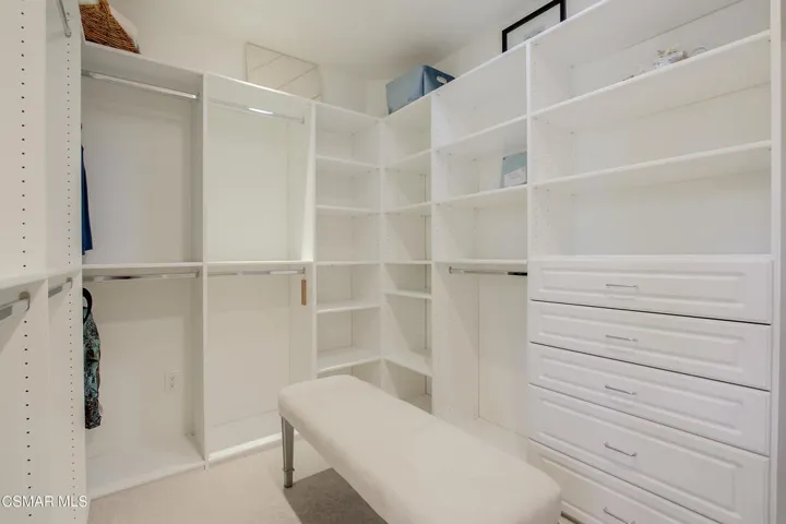 Spacious Walk-in Closet with Skylight
