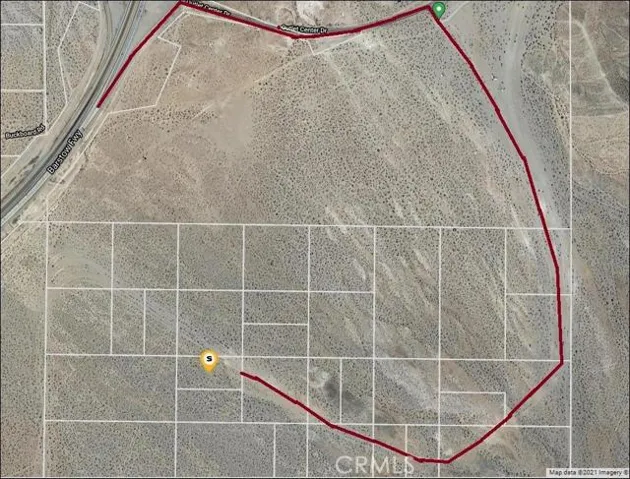 Follow the red line to the property which is marked with a yellow/white balloon