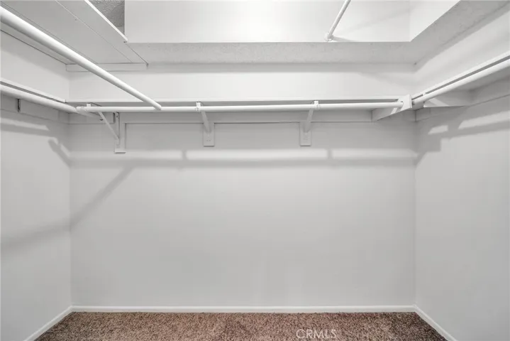 Master bedroom walk in closet