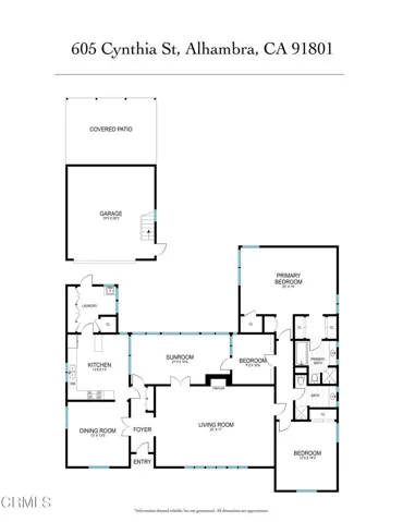 605 Cynthia Floor Plan