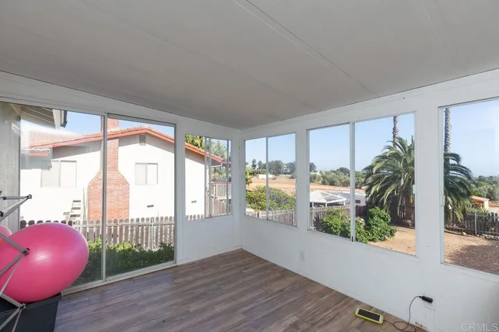 enclosed patio of masterbedroom