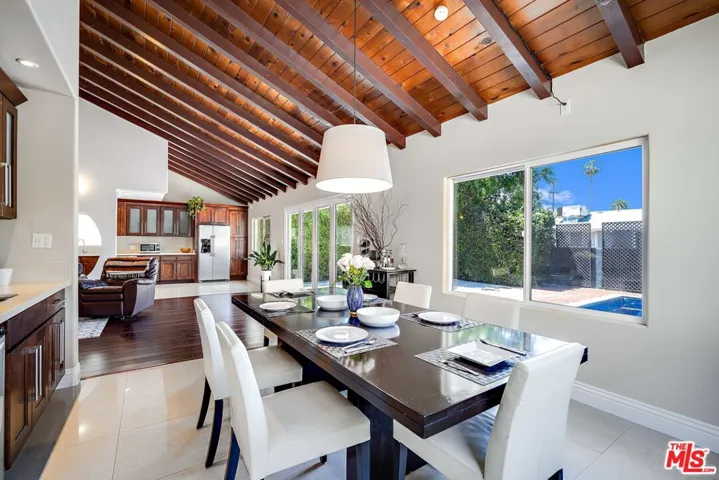 dining area to back yard