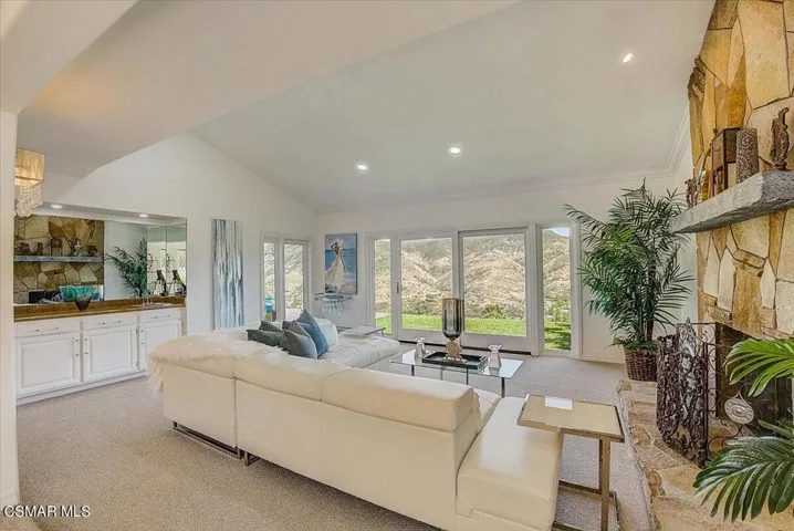 Living Room Double Door to Yard