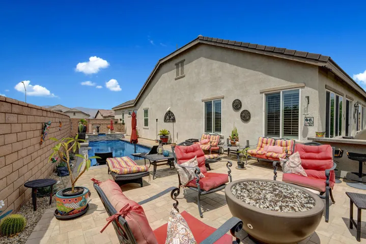 FIRE PIT TO POOL SPA AND HOUSE MLS