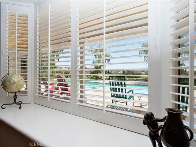Beautiful windows, plantation shutters and a magnificent view.