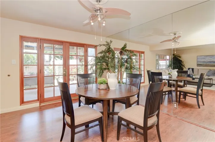 Beautiful French doors provide easy indoor/outdoor transitions for Southern California living at it's best!