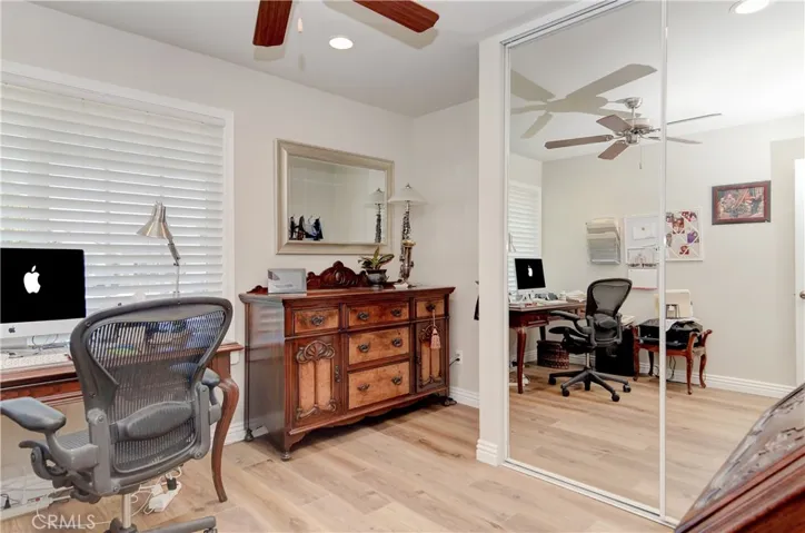 Large secondary bedroom has plenty of space for sleep, study and play...large wardrobe closet too.