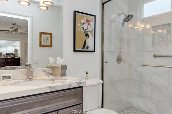 Custom, custom, custom...gorgeous finishes in this master bath.