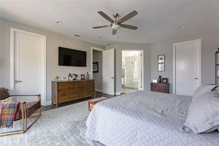 Two walk in closets