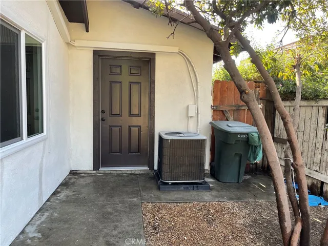through the garage