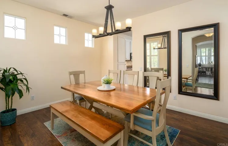 Make wonderful memories hosting dinner parties in this spacious dining room.
